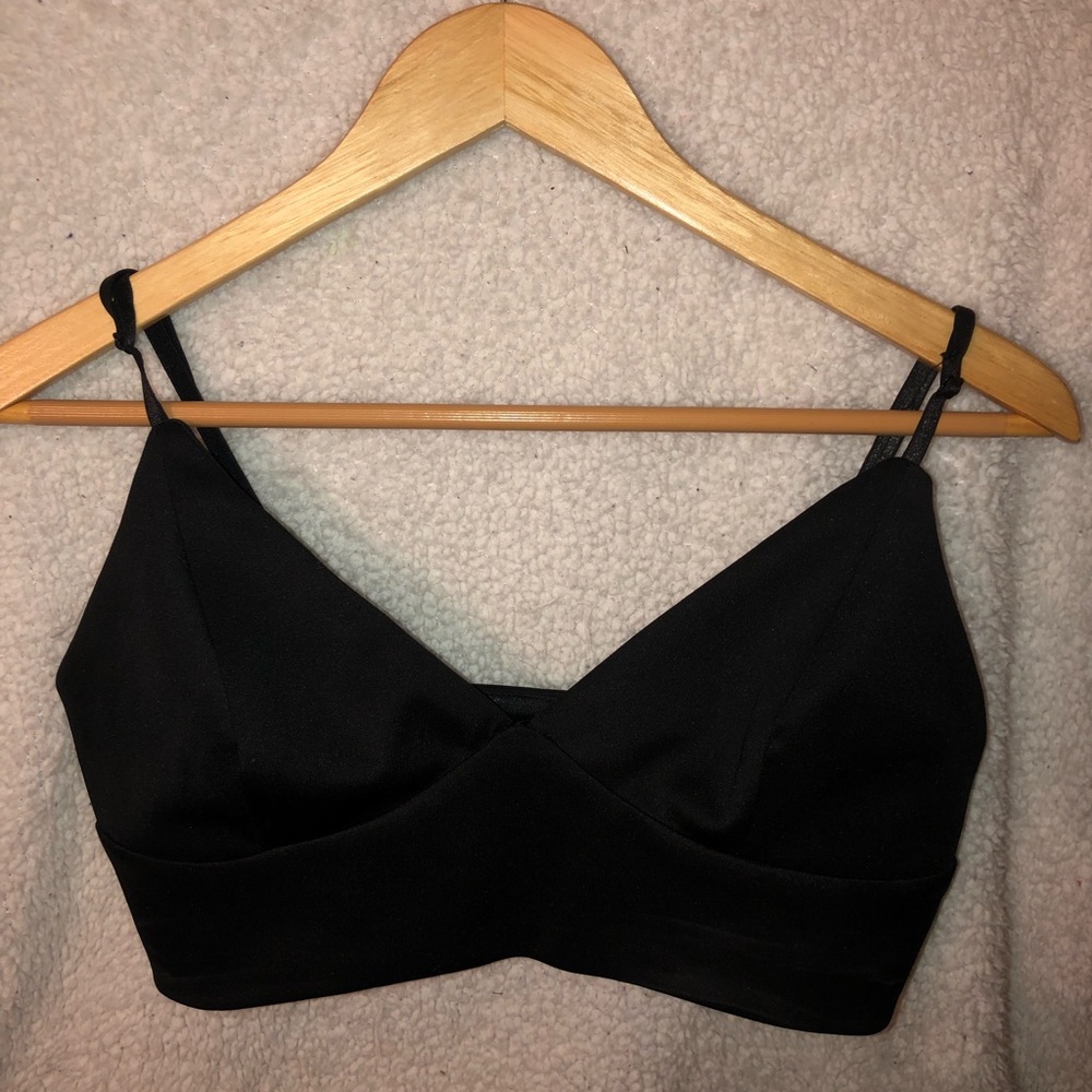 Black bralette/crop top